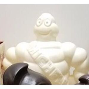 Vintage 1981 Michelin Tire Man Collectable Car Memorobilia Standing Sash 12.5"